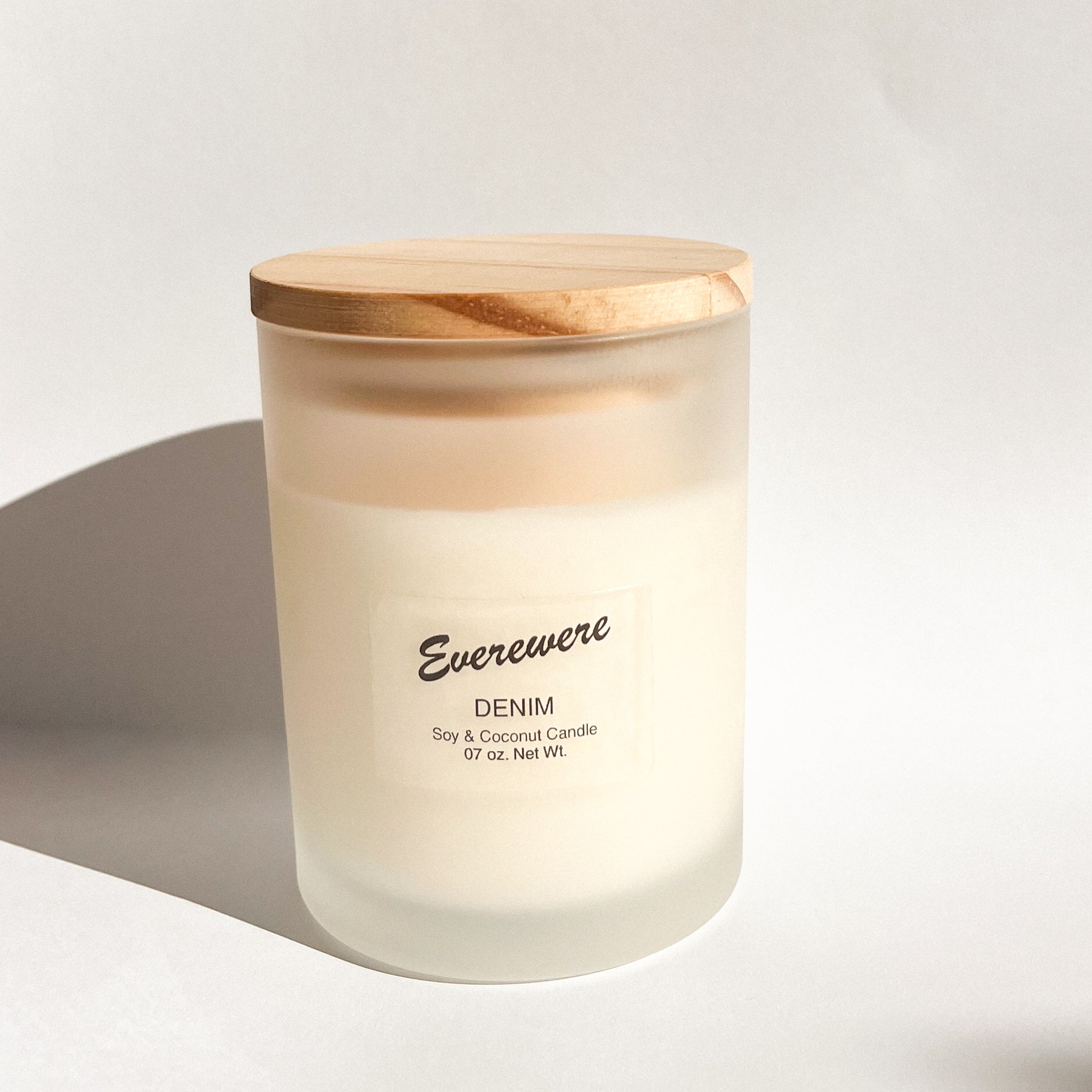 Classic Frosted Glass Candle